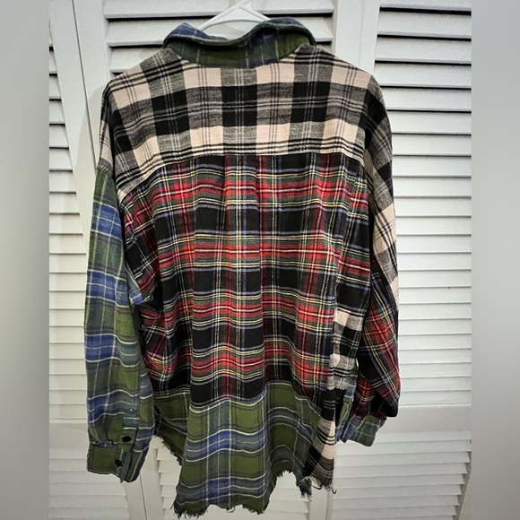 BDG Urban Outfitters patchwork flannel shirt Medium - Picture 6 of 6